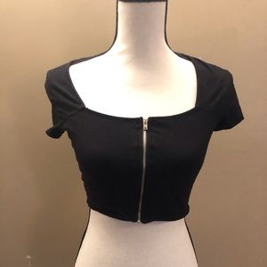 Black Crop Top